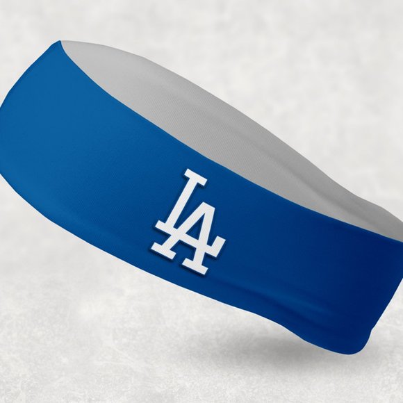 2 Pack - NEW - Reversible Los Angeles Dodgers Headband LA Dodgers Headband - Picture 1 of 2
